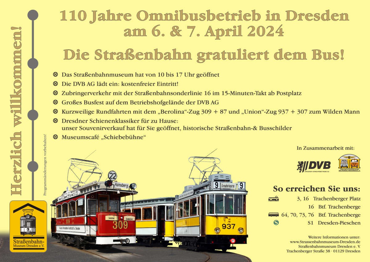 Read more about the article 110 Jahre Bus – die Straßenbahn gratuliert dem Bus!