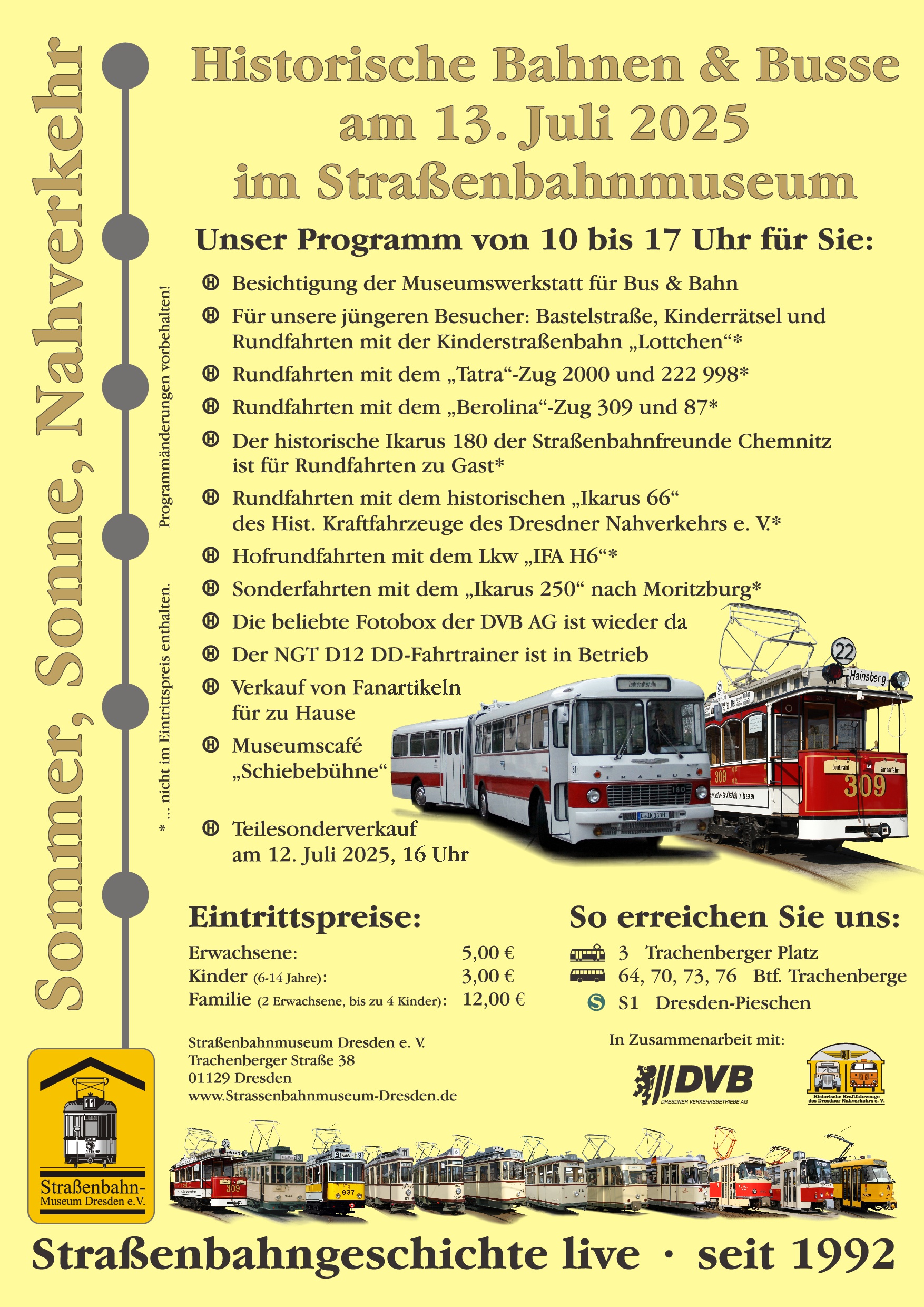Read more about the article Öffnungstag am Sonntag, 13. Juli 2025