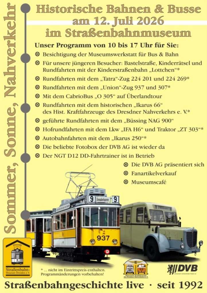 Aushang Öffnungstag Juli 2026
